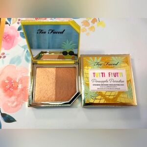 Too Faced Tutti Frutti Pineapple Paradise Strobing Bronzer Highlighting Duo
